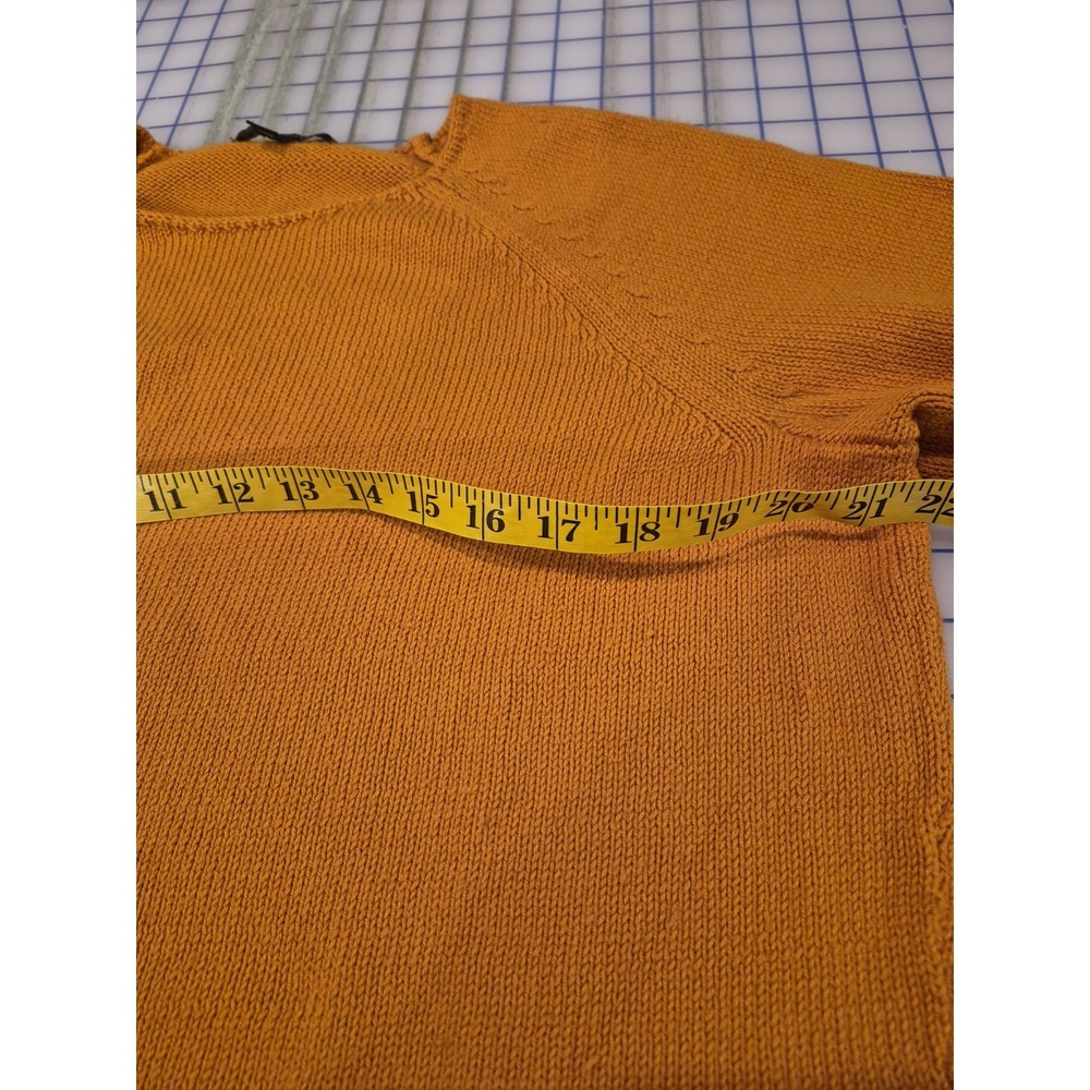 Banana Republic Orange Knit Boatneck Raglan Long Sleeve Sweater Size S EUC - Picture 10 of 11